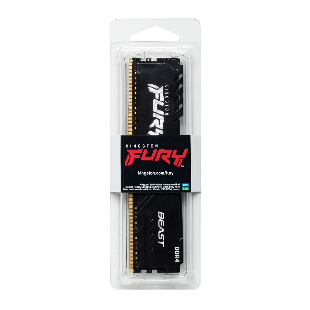 Ram Kingston Fury Beast DDR4 Bus 2666-3733MHz 4GB-32GB KF426C16BB/8 Bảo Hành Trọn Đời