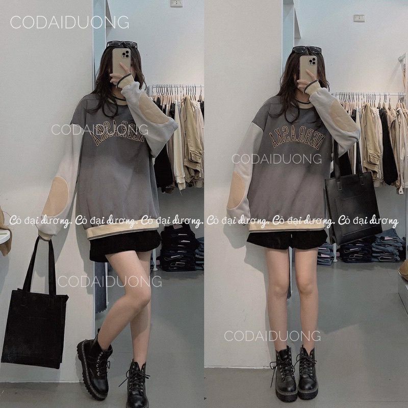 ÁO NỈ, ÁO THUN NỮ PHỐI MÀU THỜI TRANG, ẤM, MỀM, MỊN, GIÁ SỈ