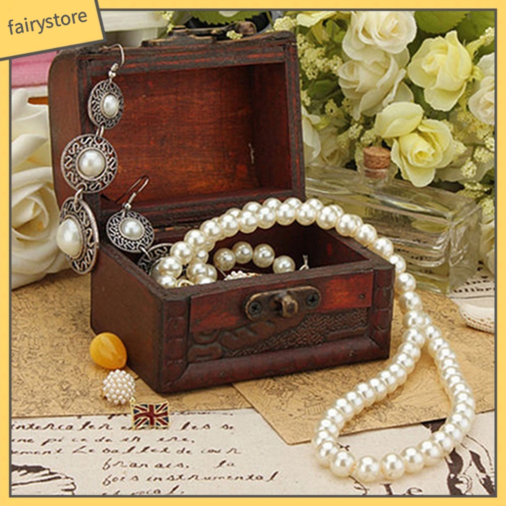 Hộp Gỗ Đựng Trang Sức Kiểu Dáng Vintage Cao Cấp