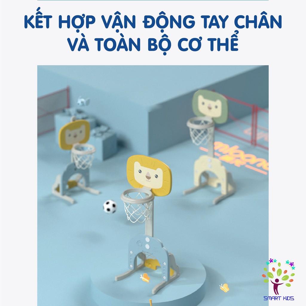 BỘ CẦU GÔN BÓNG RỔ LIÊN HOÀN 3IN1 HOLLA