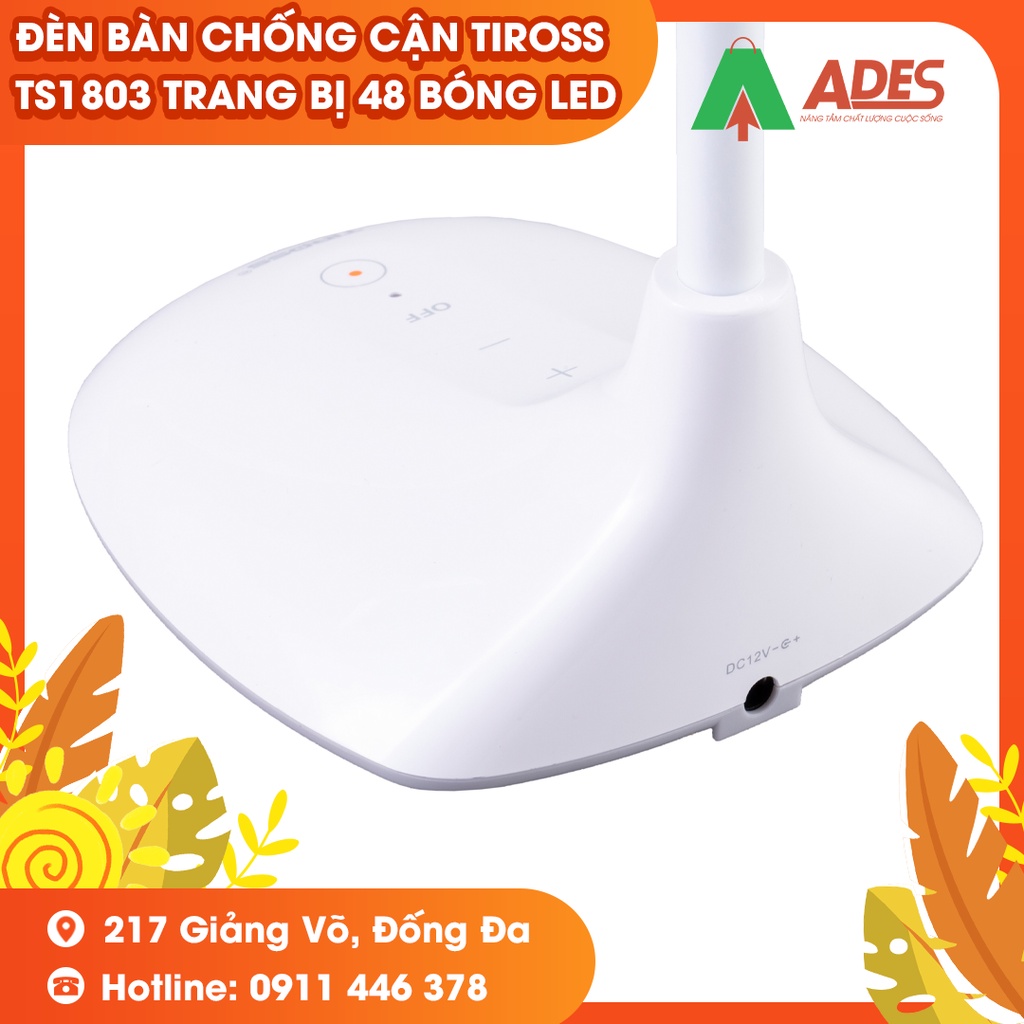 Đèn Bàn Chống Cận Tiross TS1803 trang bị 48 bóng LED