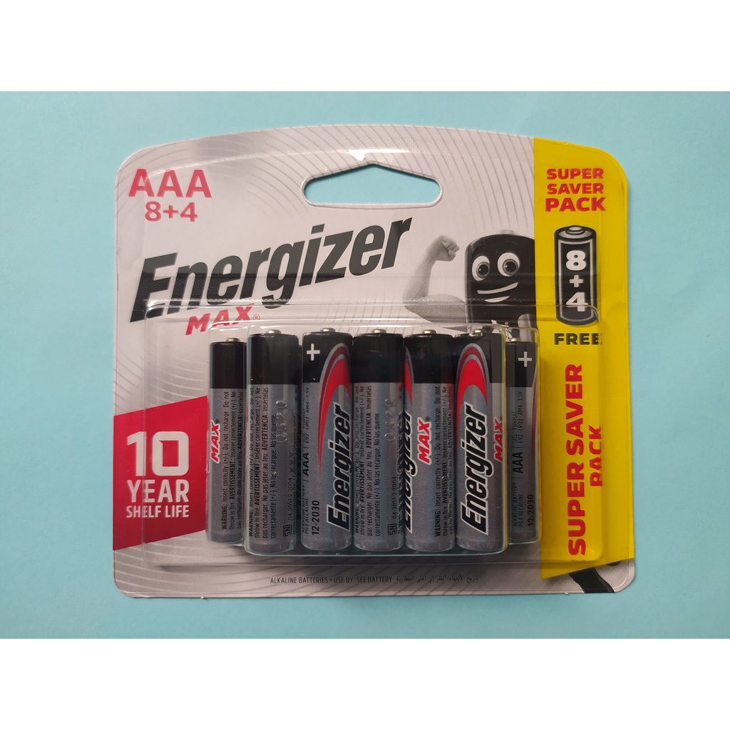 ⚡GIAO HỎA TỐC⚡ Pin Max 8+4 viên Energizer (  AA và AAA ) - Hàng Chính Hãng.