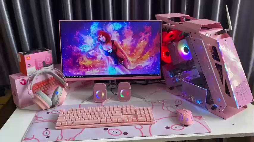 Full bộ PC LED gaming I7 màn phẳng 24 inch, phím chuột cơ - New bảo hành 12T | BigBuy360 - bigbuy360.vn