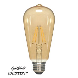COMBO 10 Bóng Đèn Led Edison ST64 Vỏ Vàng