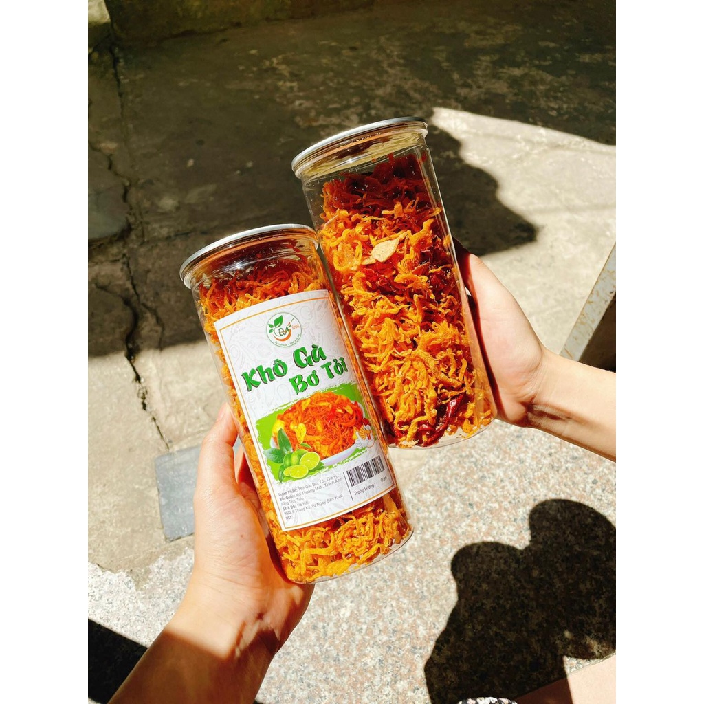 Khô Gà Bơ Tỏi Thơm Ngon Khó Cưỡng Hũ 300gr