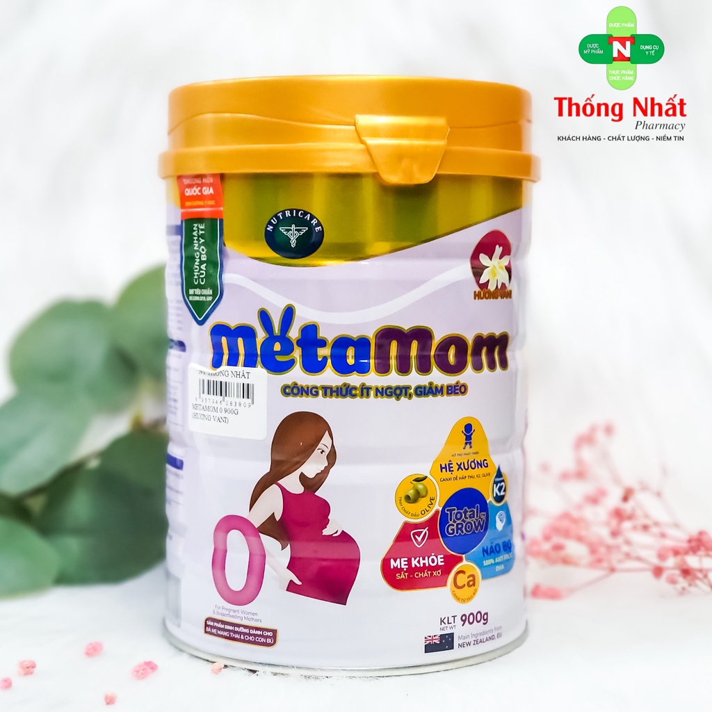 MetaMom NutriCare Sữa Dành Cho Mẹ Bầu Và Cho Con Bú Hương Vani 400gram 900gram Meta Mom