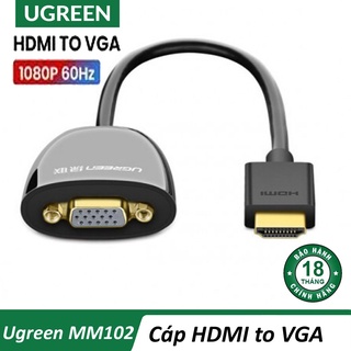Cáp chuyển đổi HDMI to VGA ( không Audio ) chính hãng Ugreen MM102 cao cấp