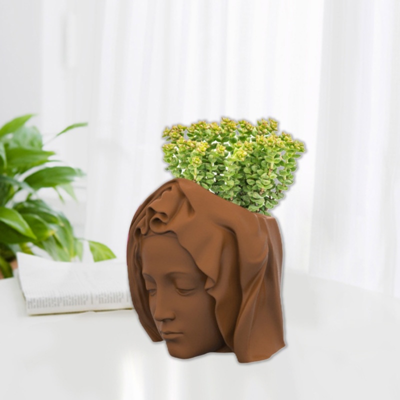 Khuôn Silicone Làm Chậu Hoa Sen Đá Hình Học