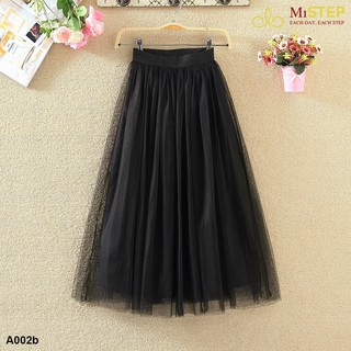 Chân Váy Lưới Dài A002b