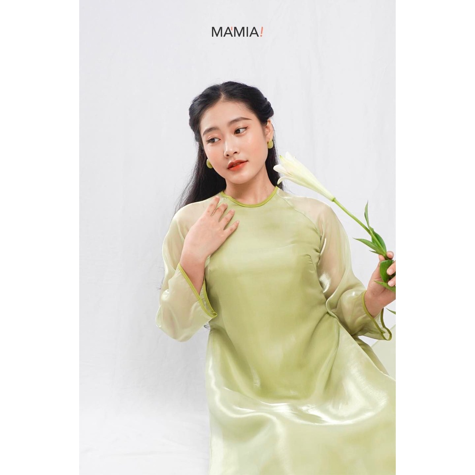 Áo dài Ánh Dương chất tơ Organza cao cấp 4 tà dáng suông