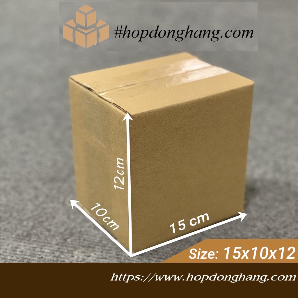 Hộp Carton Đóng Hàng - Hộp COD COMBO 100 Hộp 15x10x12