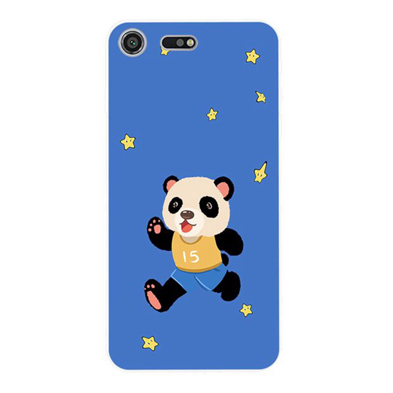 Sony Xperia Z3 Z5 XZ1 XZ2 XZ Premium XZ3 XZ4 Compact Panda Soft Silicon TPU Case Cover