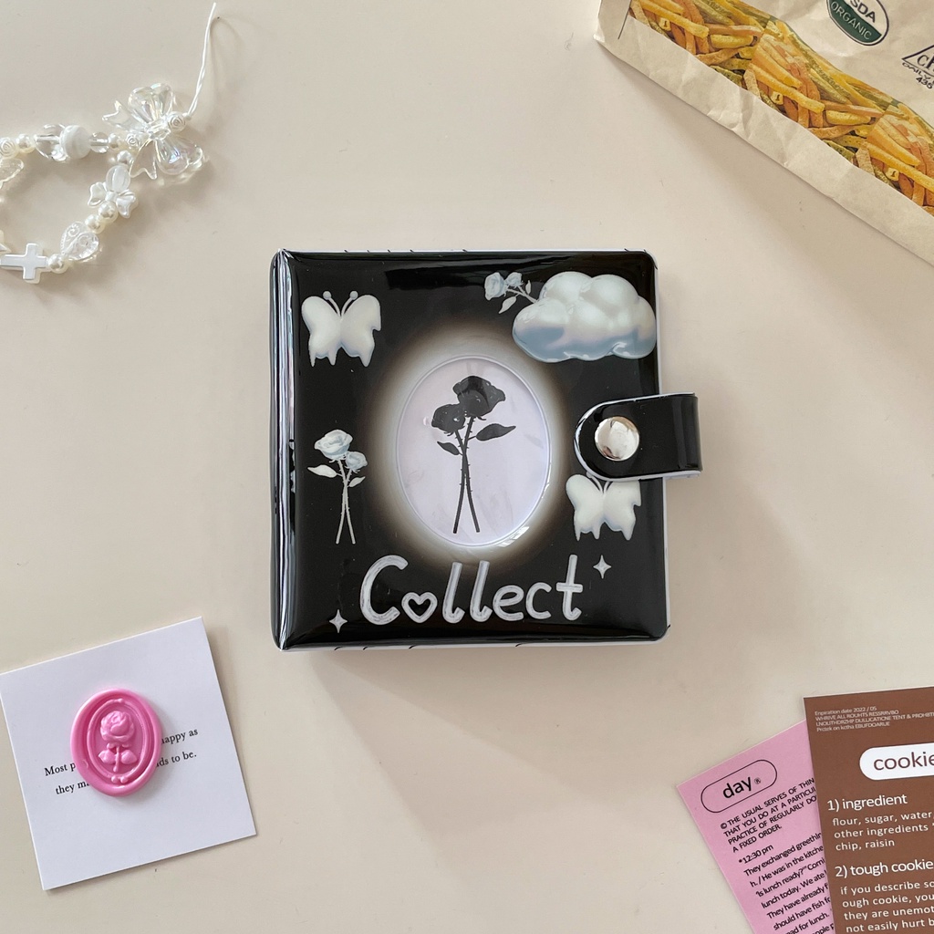 Album Đựng Ảnh 3 Inch Bằng Kim Loại Họa Tiết Ngôi Sao Xinh Xắn