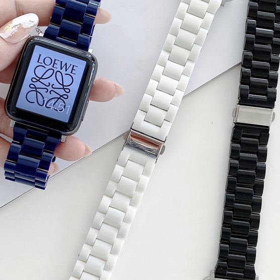 Dây Đeo Thay Thế Sang Trọng Cho Apple Watch Series 7 41mm 45mm 6 5 4 40mm 44mm 3 2 1 SE 38mm 42mm