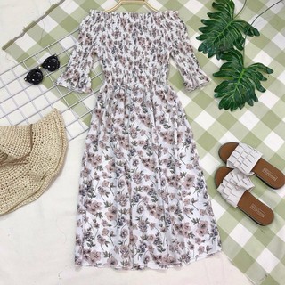 Đầm maxi trễ vai
