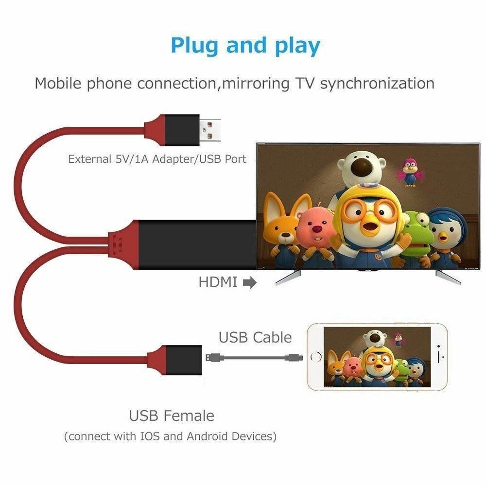 Cáp Hdmi Tv Hd Iphone Samsung Oppo Hdmi Tv Cho Ios Android