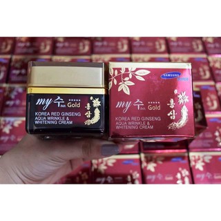 Kem sâm my gold hàn quốc-aqua wrinkle/ red ginseng white cream