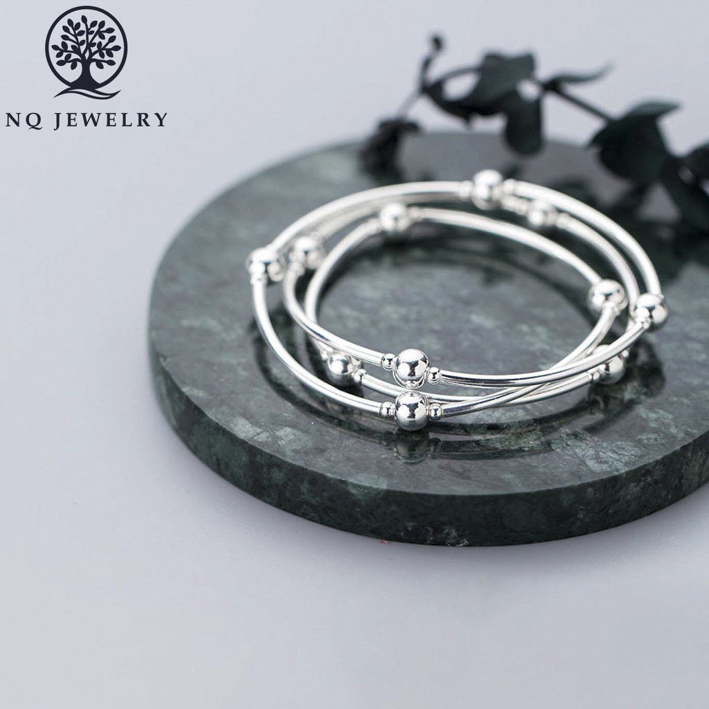 Lắc bạc 3 line- NQ Jewelry