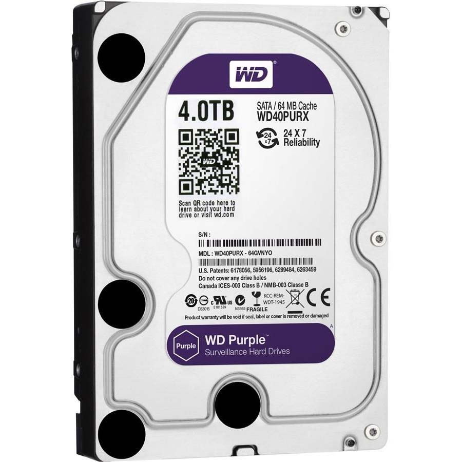 Ổ CỨNG HDD WD TÍM PURPLE 4TB CHUYÊN DÙNG CHO ĐẦU GHI CAMERA