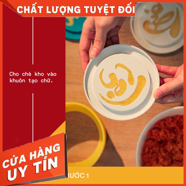 HÀNG CAO CẤP -  Khuôn xôi chữ Phúc Lộc Thọ đường kính 12cm  - Hàng Cao Cấp