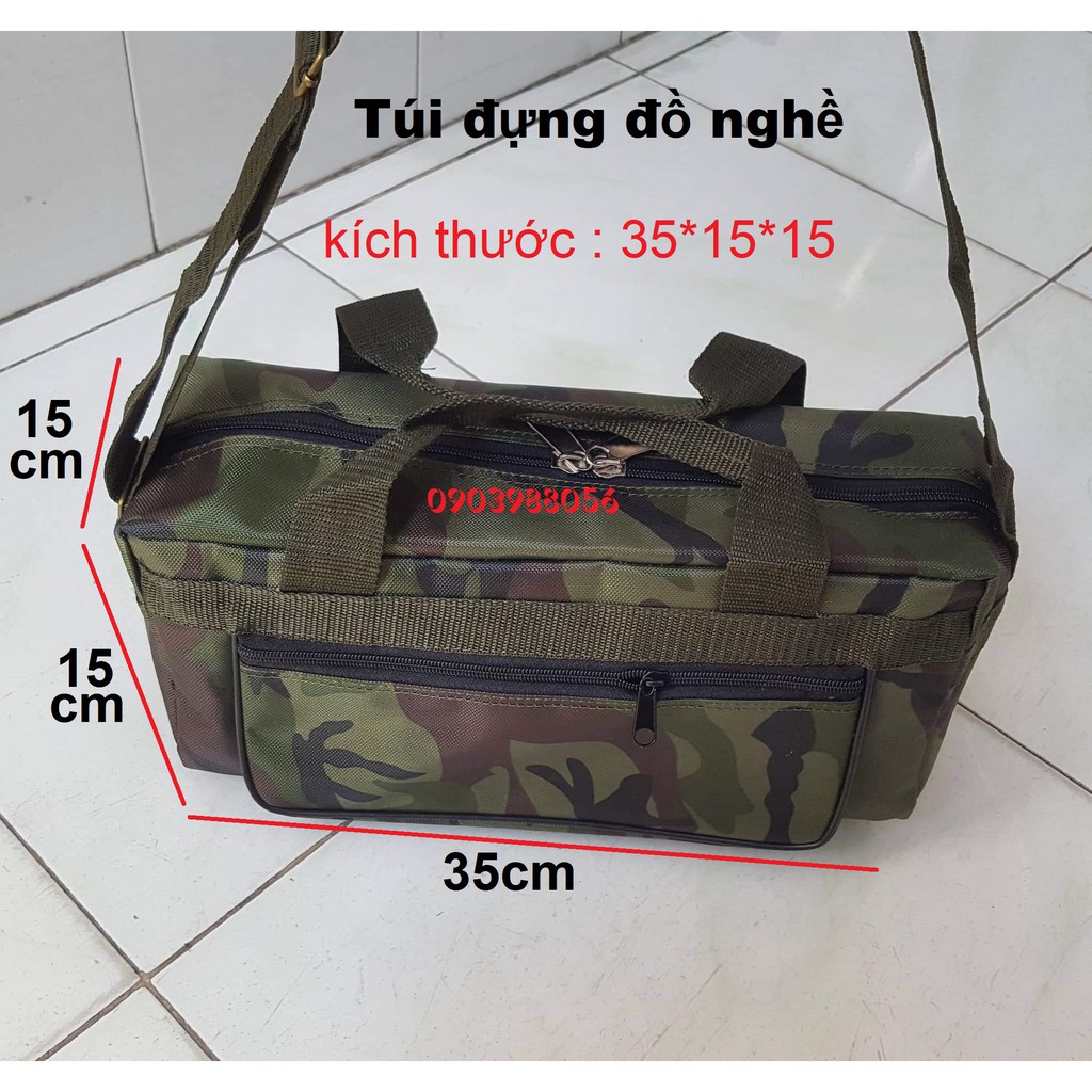 TÚI ĐỰNG ĐỒ NGHỀ NGANG NHÍ DÀY 2 LỚP CAO CẤP