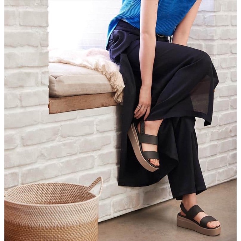 Giày Sandal nhựa đi mưa Cross Brooklyn đế cao 5cm