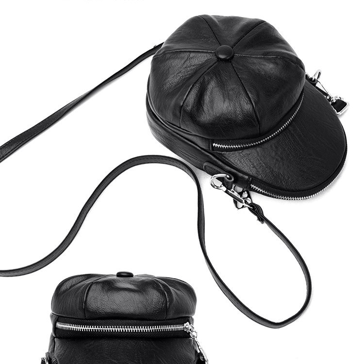 Túi đeo chéo balo mini hình nón bê rê thời trang