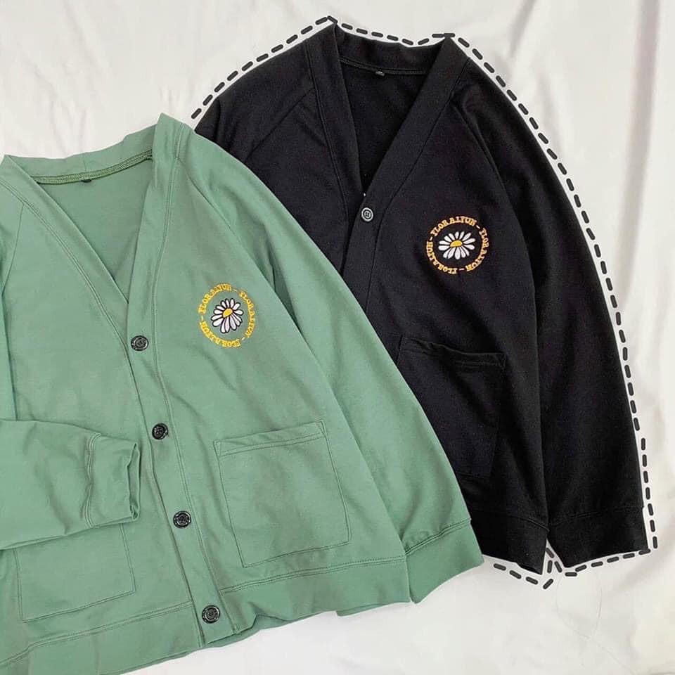 [freesize] ÁO KHOÁC NỮ FORM RỘNG CHẤT NỈ - ÁO KHOÁC NỈ CARDIGAN ULZZANG KIỂU DÁNG ÁO KHOÁC NỈ NỮ HOA CÚC ( ảnh thật ) | BigBuy360 - bigbuy360.vn