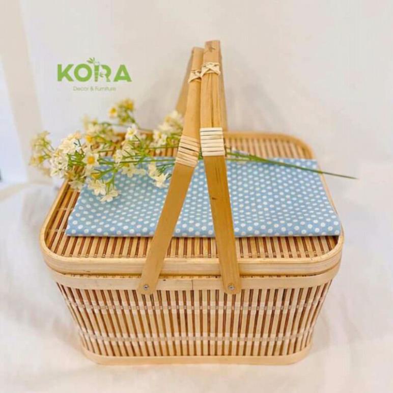 Xưởng sx- Làn tre giỏ tre hộp tre đi pinic - Tre VN