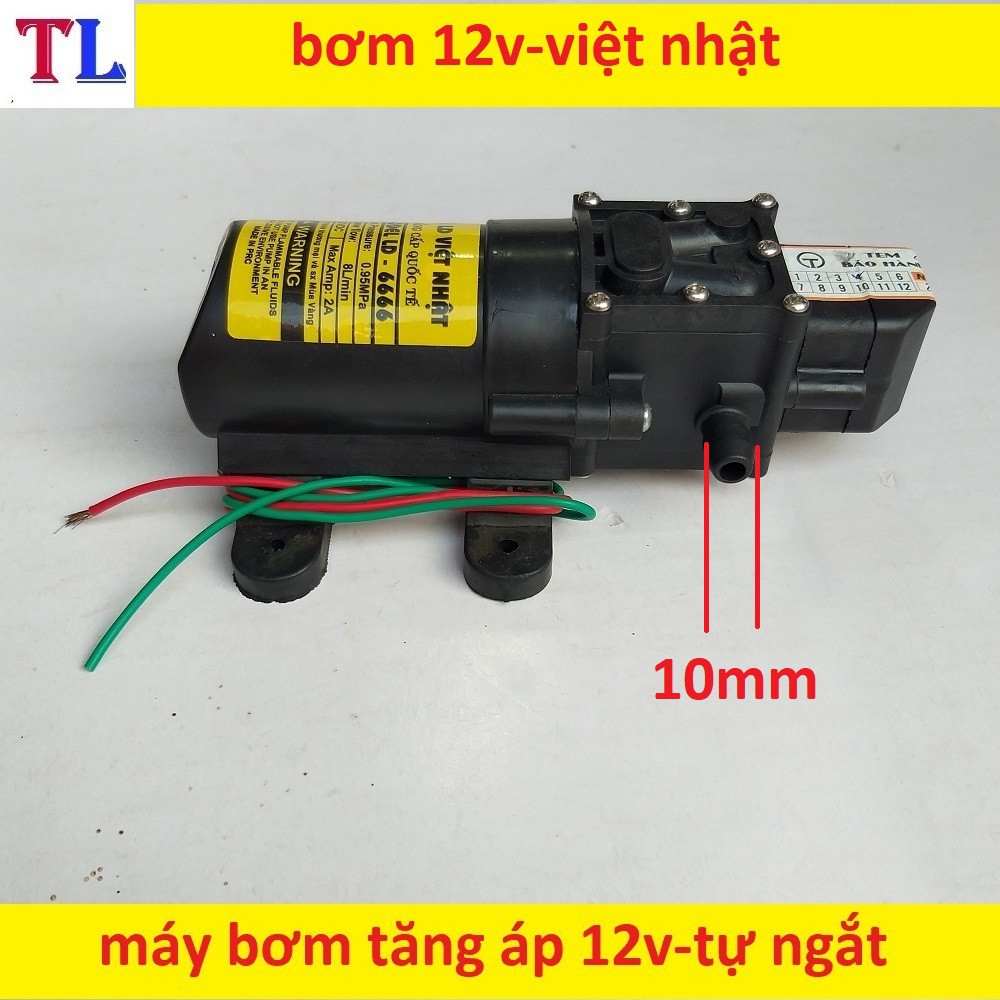 bơm phun sương 12v - bơm tăng áp