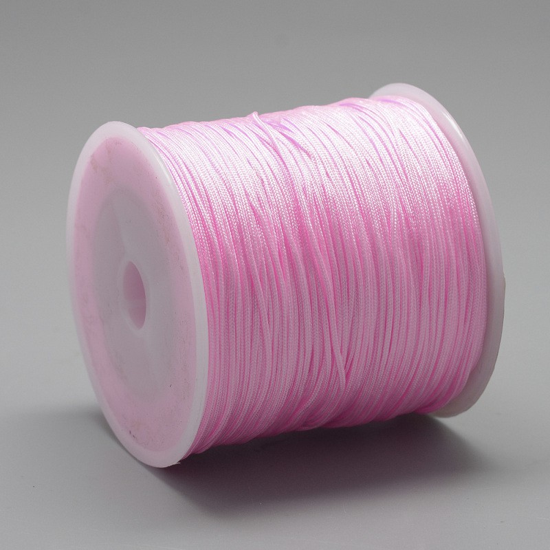 1 Cuộn Dây Nylon Màu Đen Đường Kính 0.8mm Dùng Làm Đồ Trang Sức