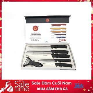 Bộ dao làm bếp 5 dao, 1 dụng cụ nạo gọt hoa quả đa năng - gdsung14