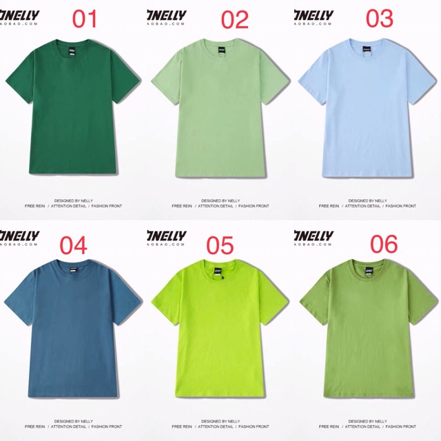 [Mã 11FASHIONSALE1 giảm 10K đơn 50K] Áo phông Nelly trơn- bảng 26 màu trơn | BigBuy360 - bigbuy360.vn