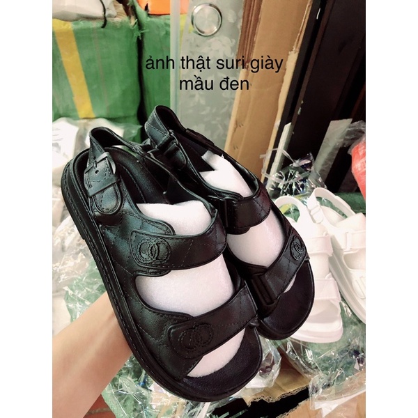 Giày sandal hai quai cao su non khuy vòng chống nước chống trơn trượt siêu dẻo êm chân