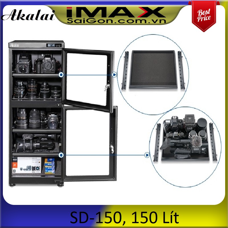 TỦ CHỐNG ẨM AKALAI SD150, 150LÍT (Hàng chính hãng new 2019)
