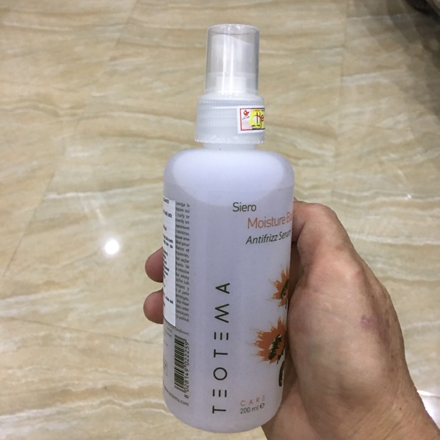 Serum xịt dưỡng chống rối Anti - frizz Moisture Balance Teotema 200ml