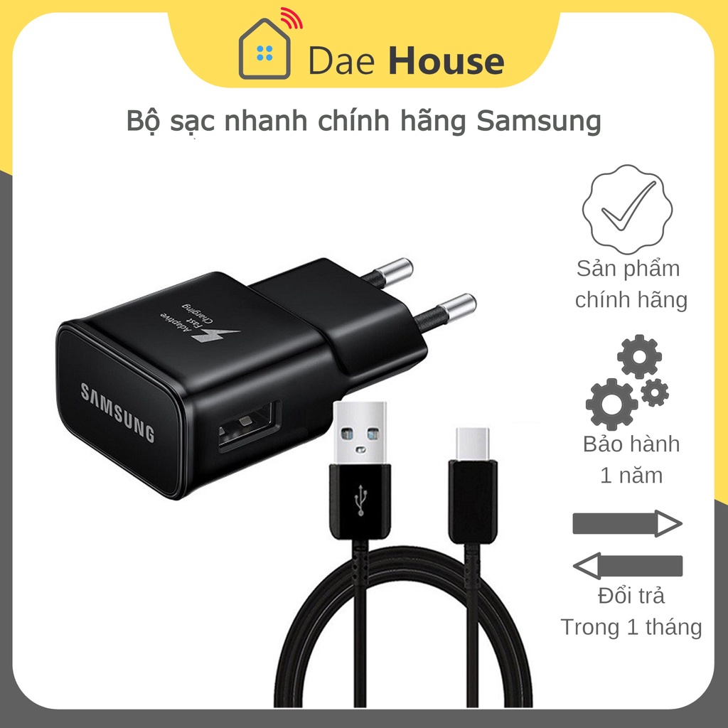 Sạc nhanh Samsung 15W hàng chính hãng giành cho S6, S7, S8, S9, S10, Note 7/Note FE, Note 8, Note 9