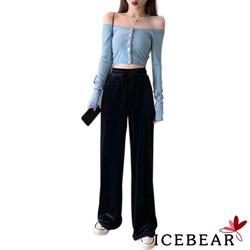 Áo Kiểu Trễ Vai Tay Dài Thiết Kế Quyến Rũ