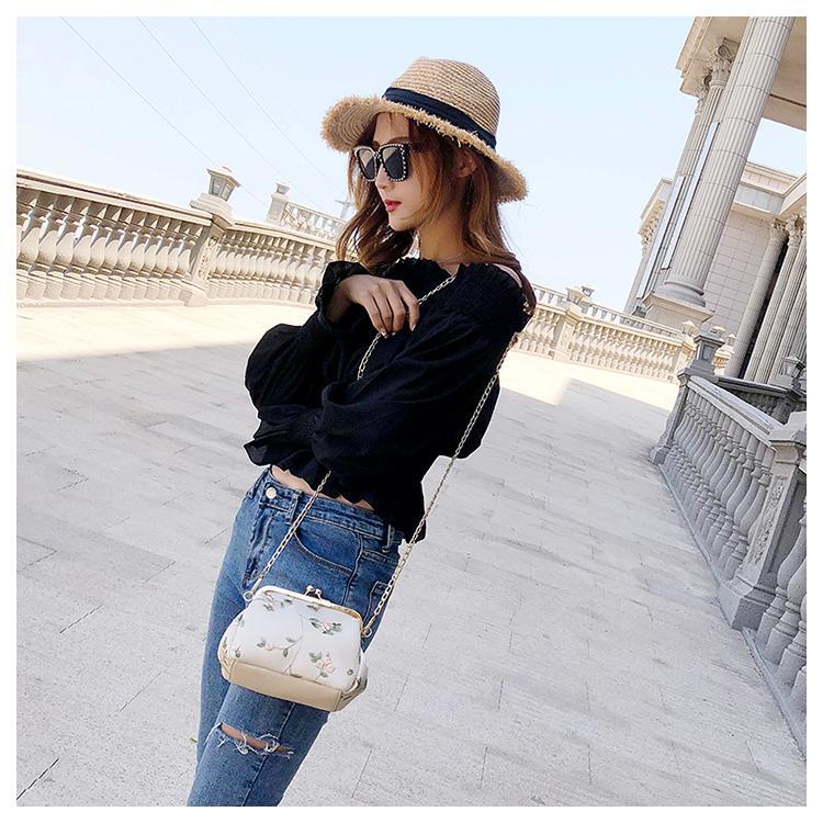 Túi đeo chéo vai HAPPY HOMLIV bằng vải thời trang sành điệu cho nữ