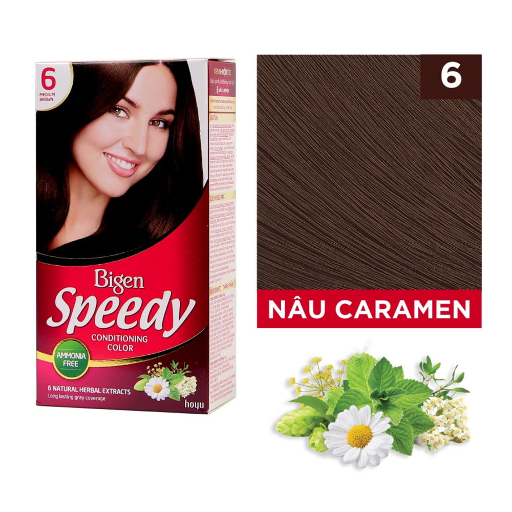 Nhuộm Tóc thảo dược BIGEN SPEEDY CONDITIONING COLOR SPEEDY - dầu gội nhuộm tóc tại nhà BIGEN - hộp