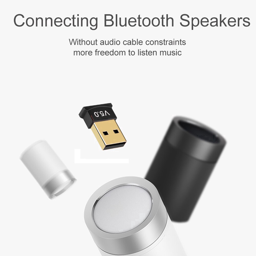 Dongle Usb Bluetooth 5.0 Thu Nhận Tín Hiệu Âm Thanh Không Dây