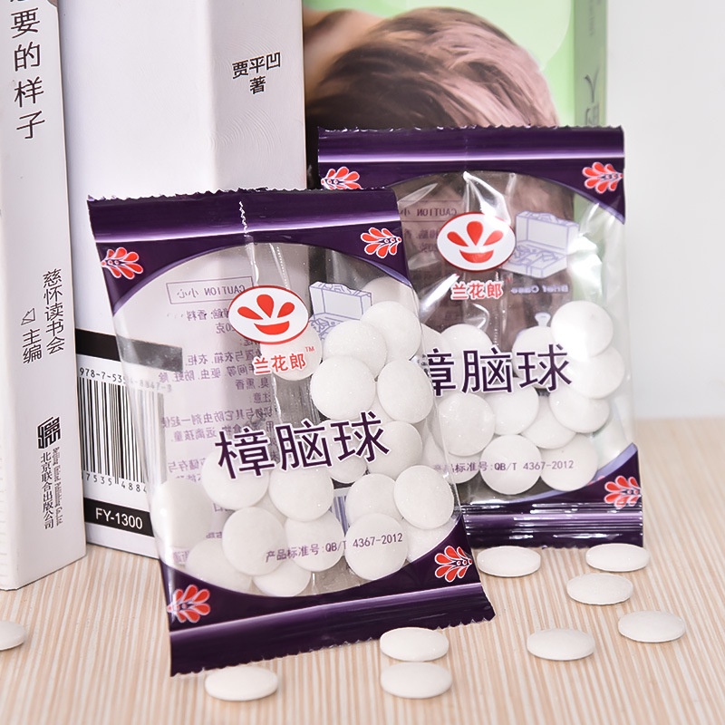 Set 20 Viên Long Não Khử Mùi Đuổi Côn Trùng Gián, Chuột Cho Tủ Quần Áo