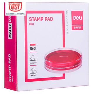 Hộp Dấu Tròn Deli 9863