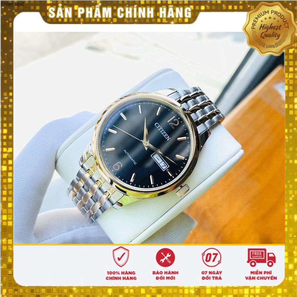 Đồng hồ nam chính hãng Citizen Automatic NH7504-52A Bản Nội Địa NHẬT - Máy cơ tự động - Kính Sapphire
