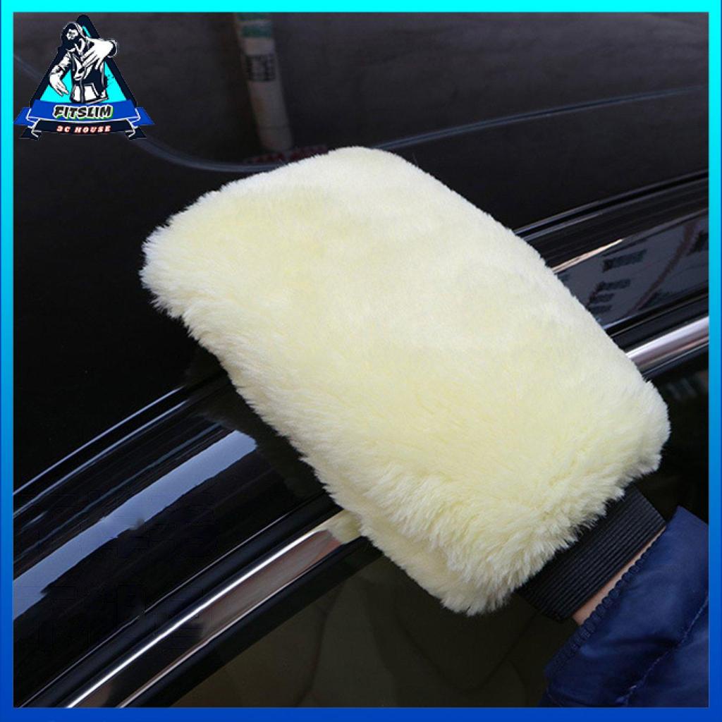 Găng Tay Rửa Xe Hai Mặt Bằng Len Nhung Dày