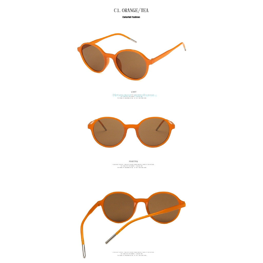 Kính mát gọng tròn phong cách retro kiểu dáng xinh xắn hợp thời trang