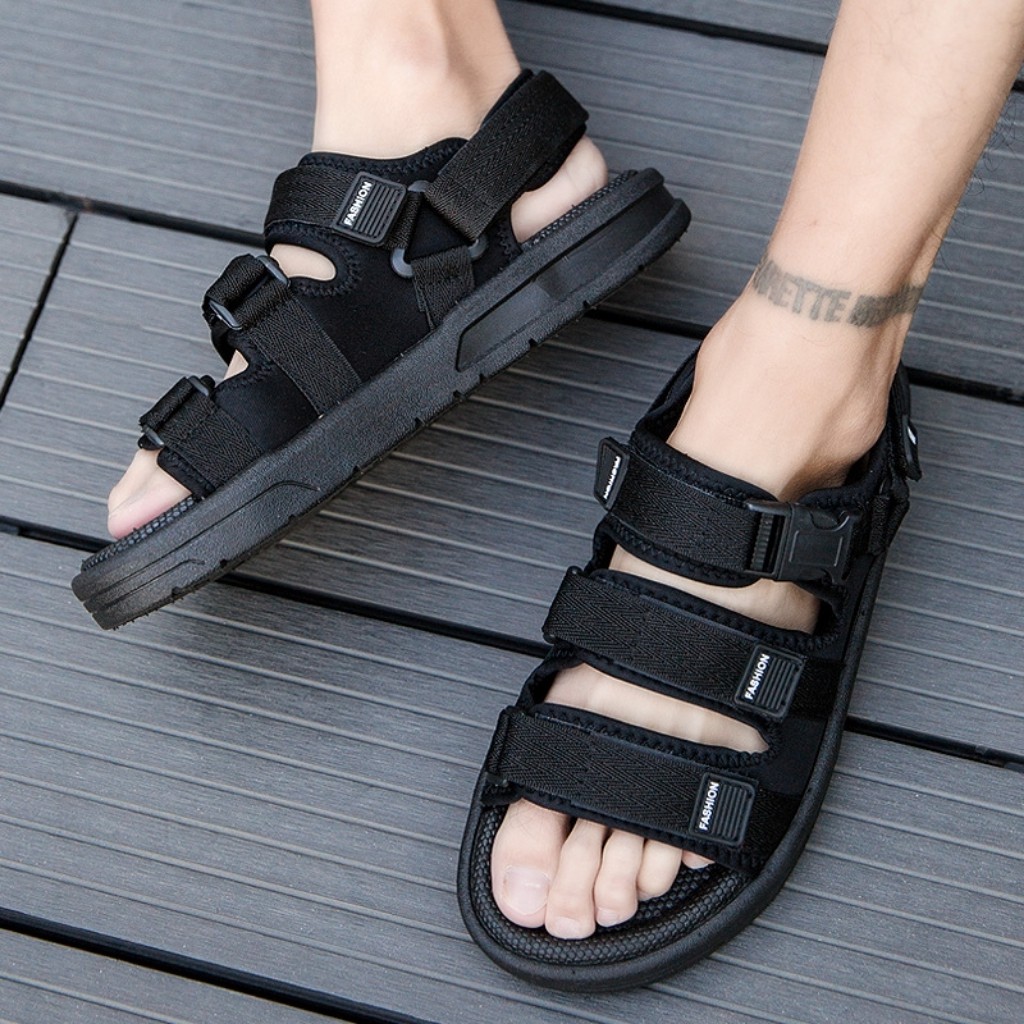 Dép sandal quai ngang nam đế êm kiểu dáng đơn giản dễ dàng phối đồ - Xoài Store