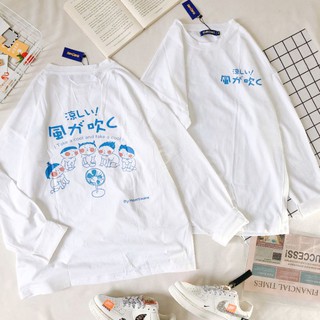 Áo phông dài tay nam nữ ulzzang - ẢNH THẬT