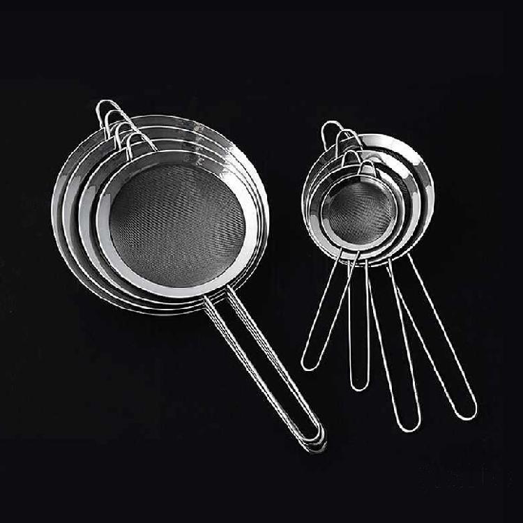 New Stainless Steel Fine Mesh Wire Oil Skimmer Strainer Flour Sifter Sieve Colander 701