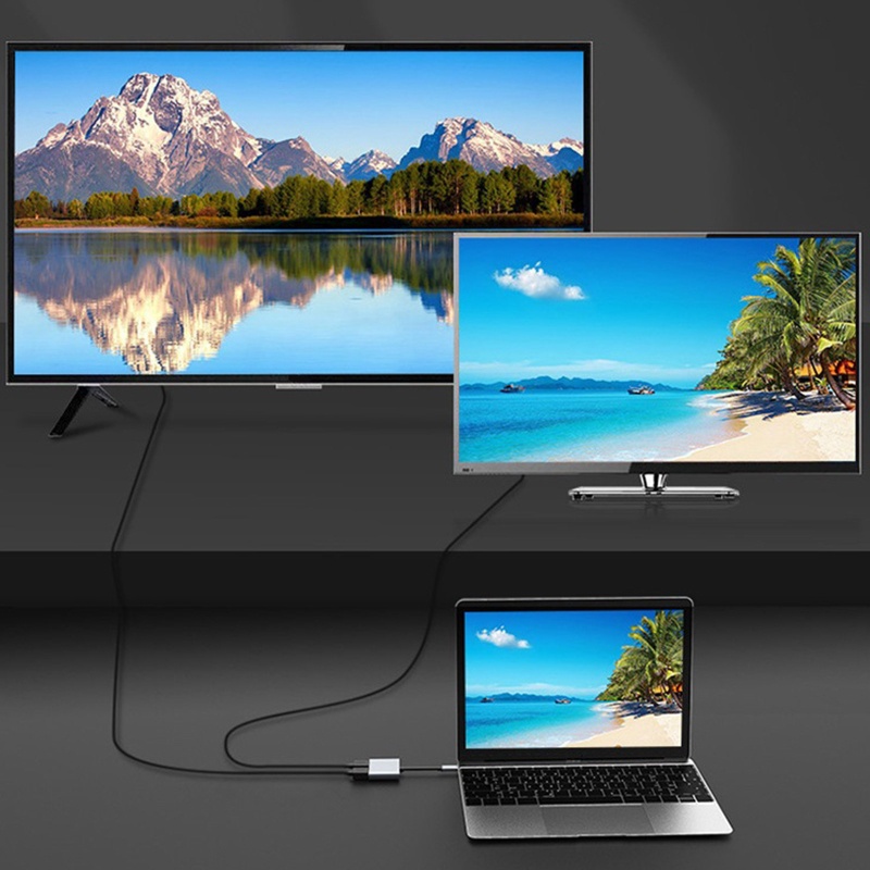 Hub Chuyển Đổi Type-C Sang HDMI-Hub 4K 30Hz 60Hz 2 Trong 1 Độ Nét Cao